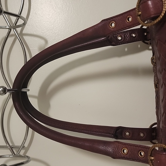 Vintage Bottega Veneta Intreciatto Satchel Boston Handbag - Picture 6 of 12